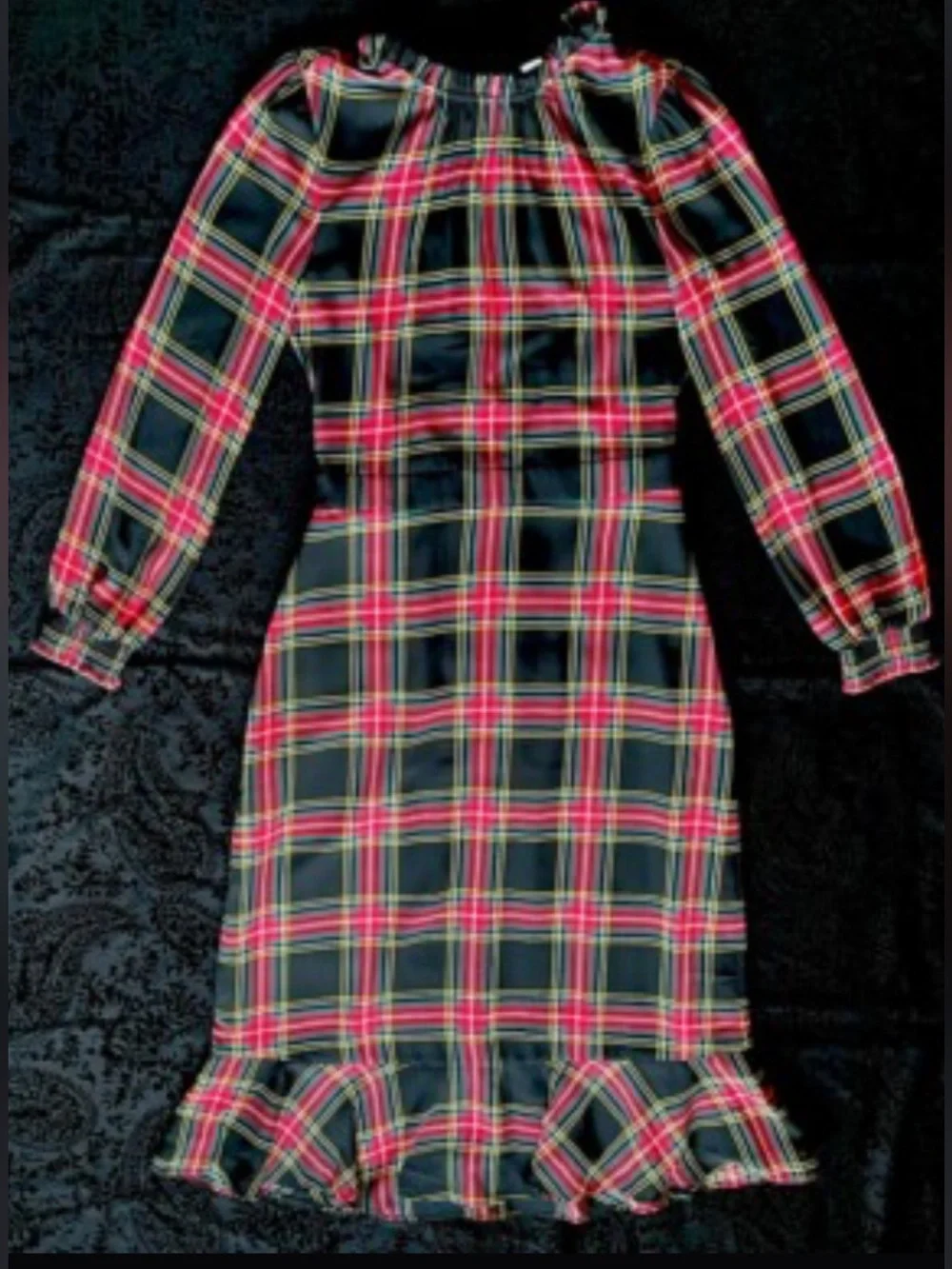 J. Crew Tartan Midi Dress